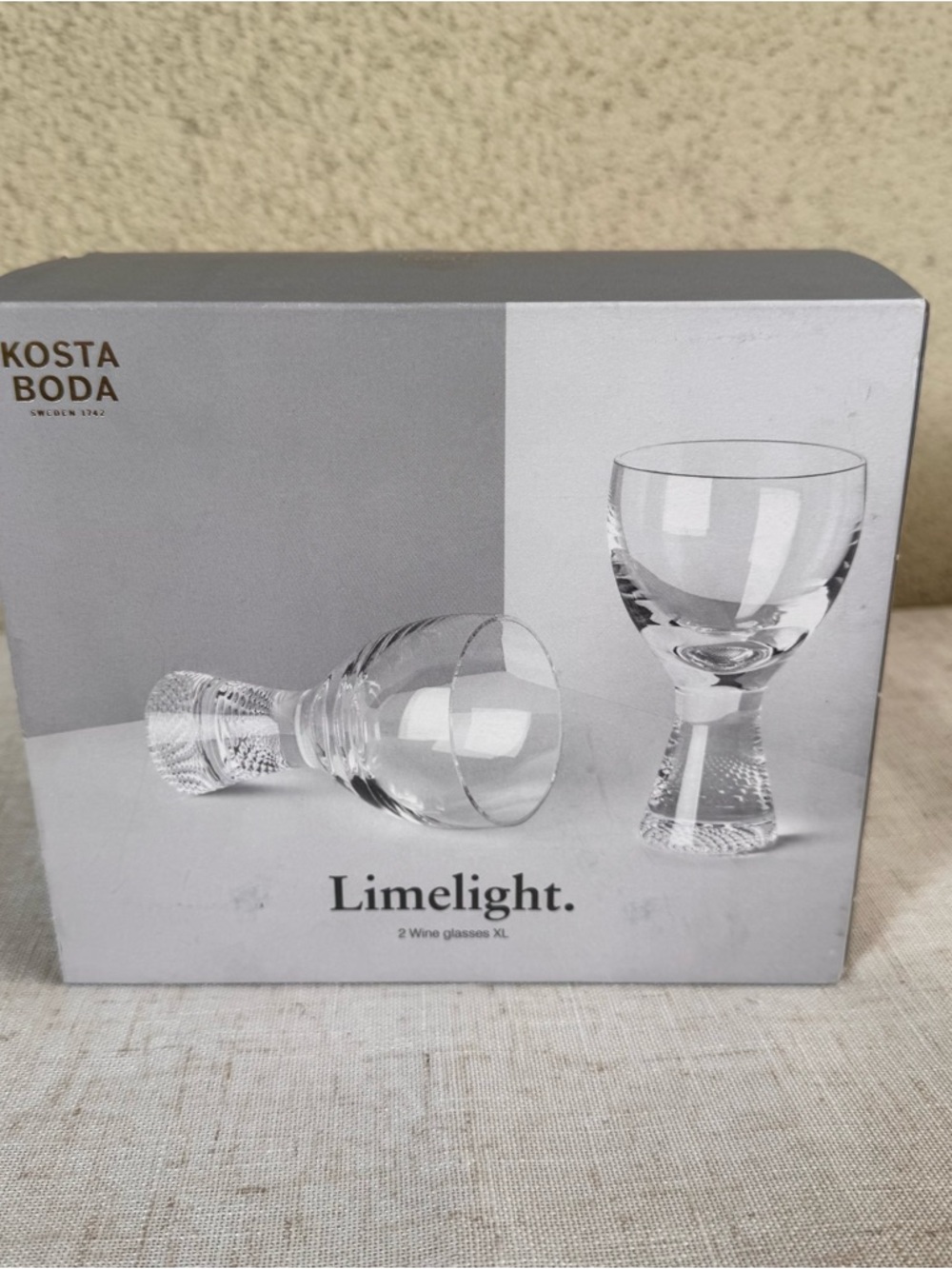 Kosta Boda Kosta Boda Wine Glasses, Clear XL